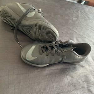 Girls soccer shoes inside and outside
